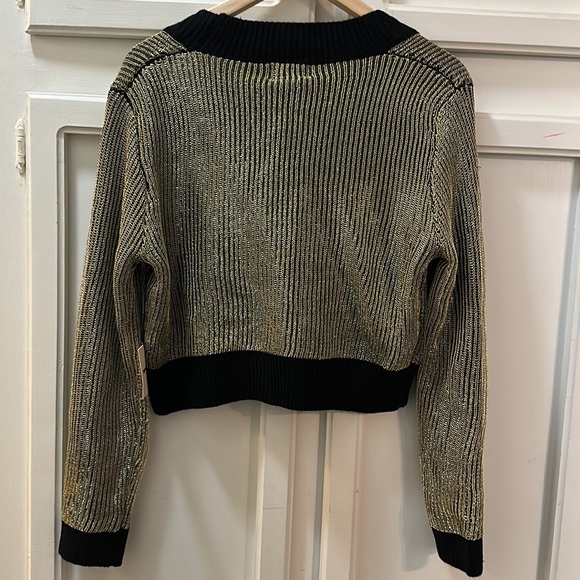 SUPERDOWN cardigan. Black/gold - Picture 5 of 6